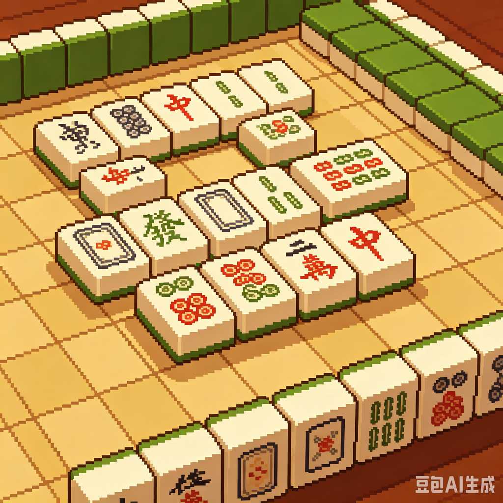 green mahjong tiles